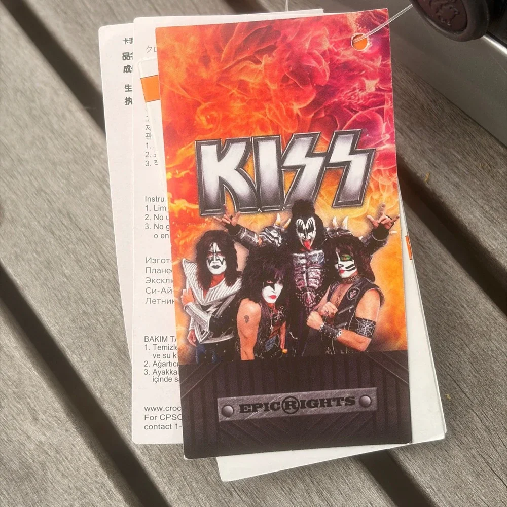 KISS x Crocs Crocband Platform Clog 45th Anniversary Farewell Tour NWT Rare 2019